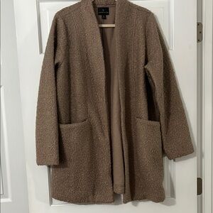 Worthington Size XL Women's Tan Wool-Blend Coat